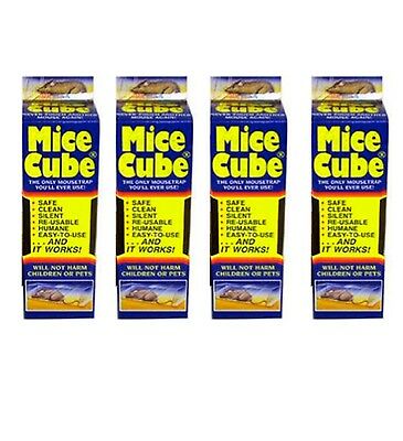 Mice Cube 4 Pack, Reusable Humane Mouse Trap, New, Free Shipping