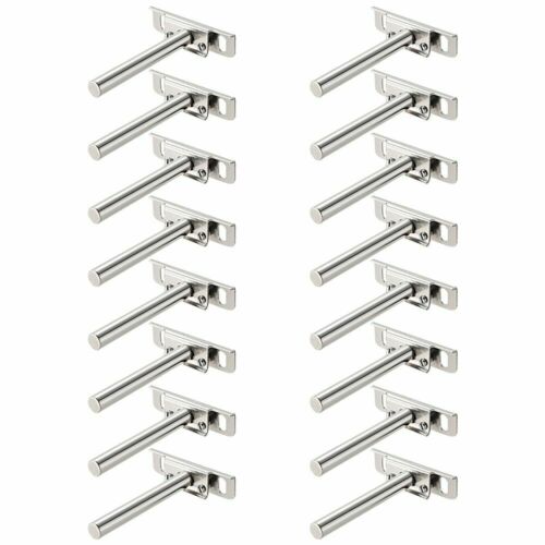 16 Pcs Floating Shelf Brackets Concealed Hidden Support Metal Wall Mounted Plate