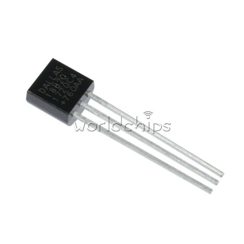 10pcs Dallas 18b20 Ds18b20 To-92 Wire Digital Thermometer Temperature Ic Sensor