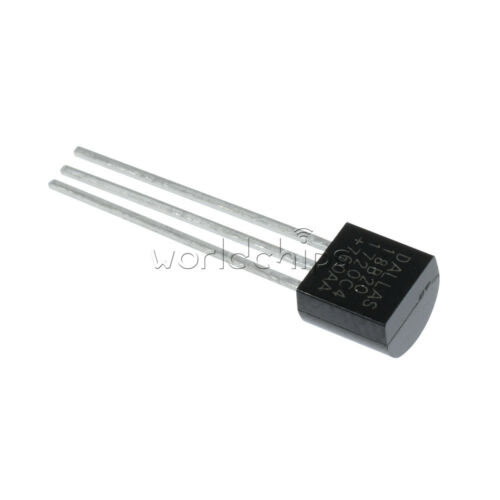 5pcs Dallas 18b20 Ds18b20 To-92 Wire Digital Thermometer Temperature Ic Sensor