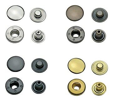 S-SPRING Push Buttons VT2/0 3/8in,Brass,without Rust,Button,Press-Studs,F. Press