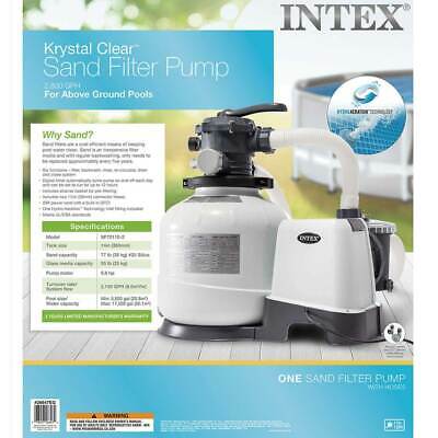 Intex 26647eg 2800 Gph Above Ground Pool Sand Filter Pump With Automatic Timer