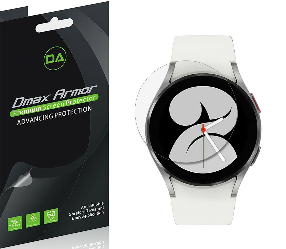 6x Dmax Armor Hd Clear Screen Protector Shield For Samsung Galaxy Watch 4 (40mm)