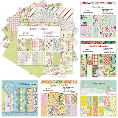 12pcs Rice Paper Floral Decoupage Scrapbook Craft Background Card Sheet Diy